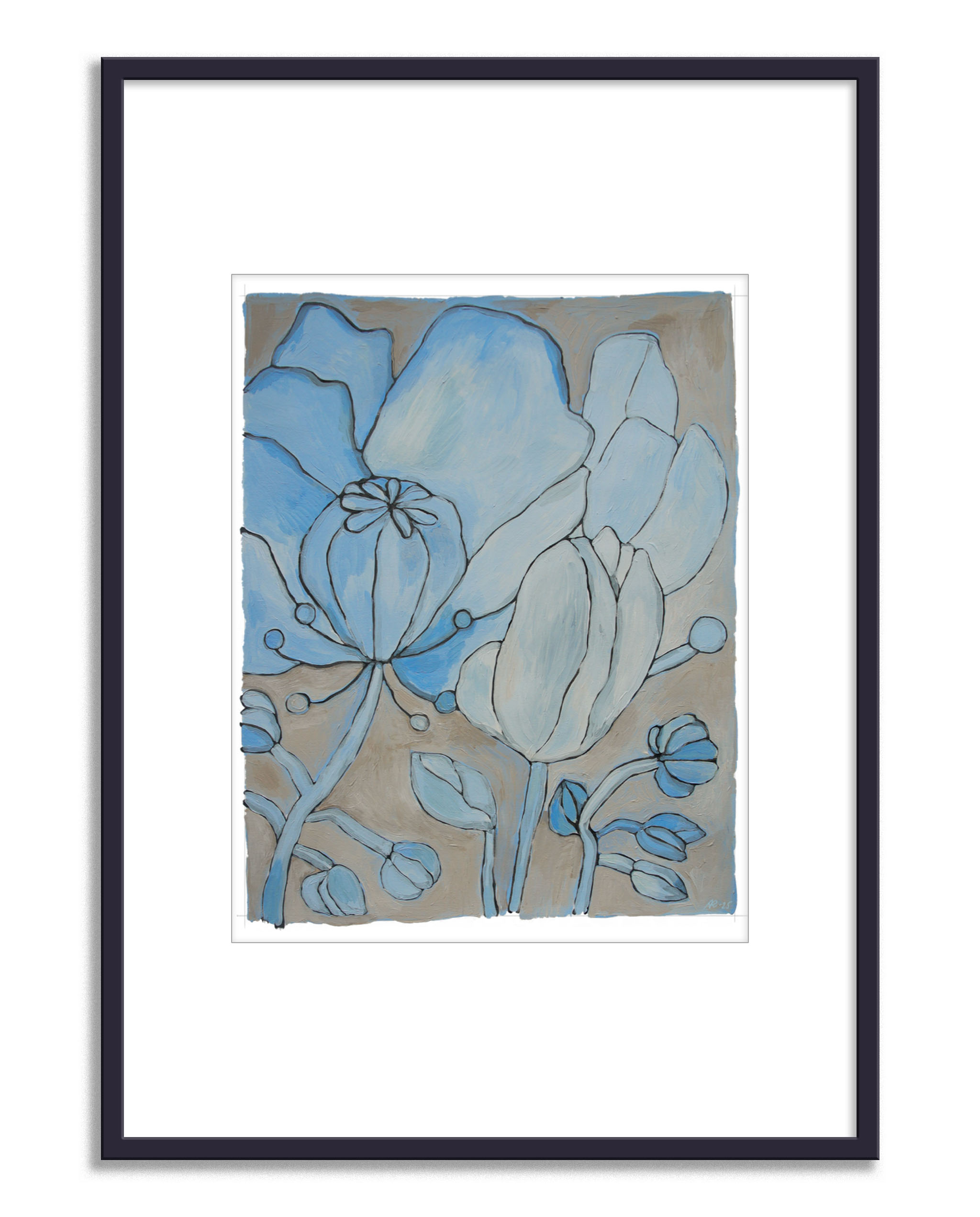 Ett blått hav print - Blå - Bild 2