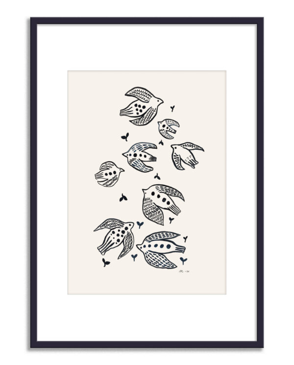 Fåglarna 01 print - Rörelse