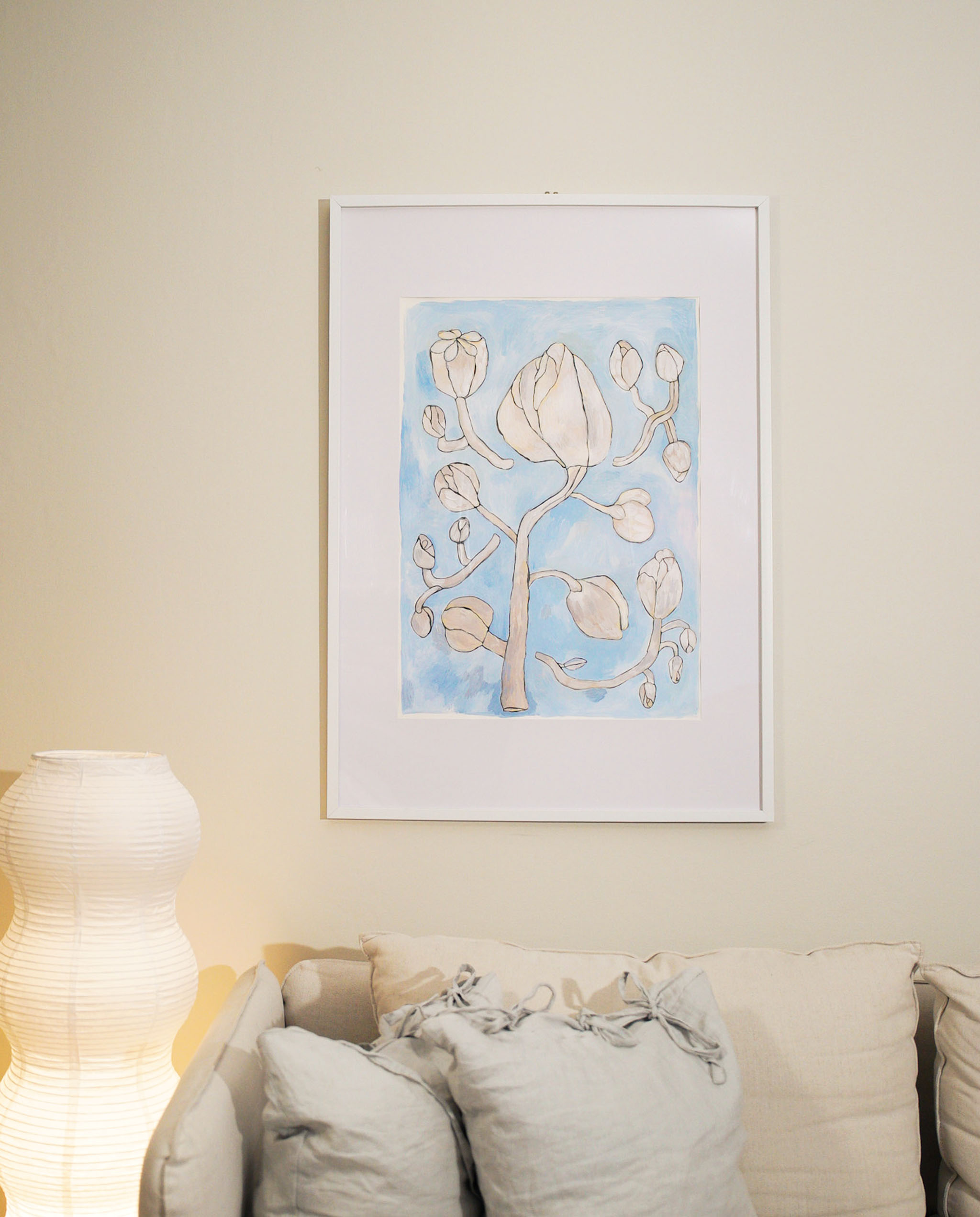 Regn av blomster original - Blå - Bild 2